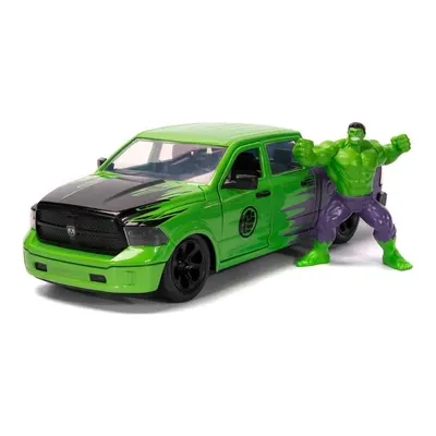 Jada 1:24 Marvel Avengers 2014 RAM 1500 Model Araba ve Hulk Figür