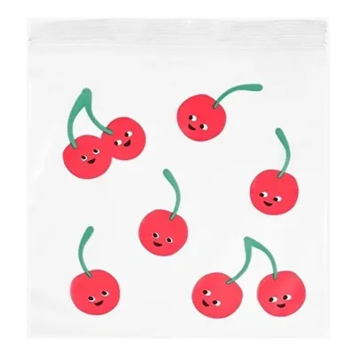 Kiraz Desenli 20'li Kilitli Poşet
