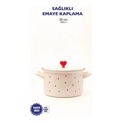 Emaylab Cupid 20 Cm Emaye Tencere (3 Litre)