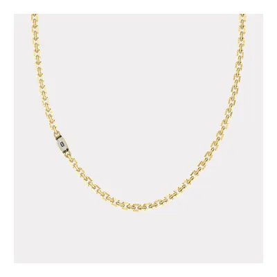 Monaco Chain Sarı Altın Kolye Taşlı Kilit - 5,00 mm