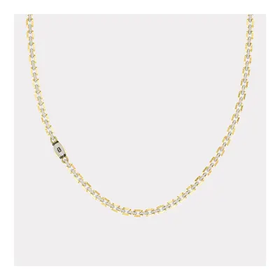 Monaco Chain Sarı Altın Kolye Taşlı Kilit - 6.00 mm
