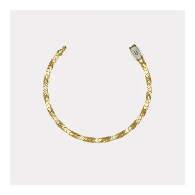 Monaco Chain Sarı Altın Bileklik - 3 mm
