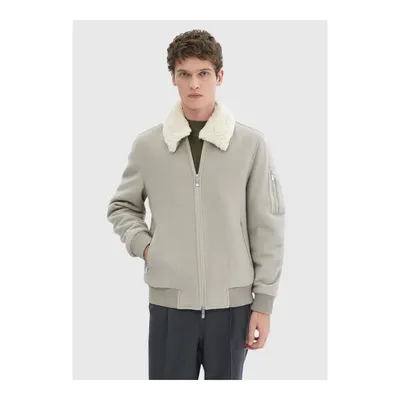 Vizon Regular Fit Dokuma Mont