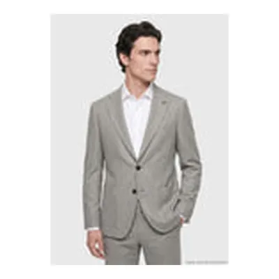 Açık Kahve Desenli Zeroweight Slim Fit %100 Yün Takım Elbise