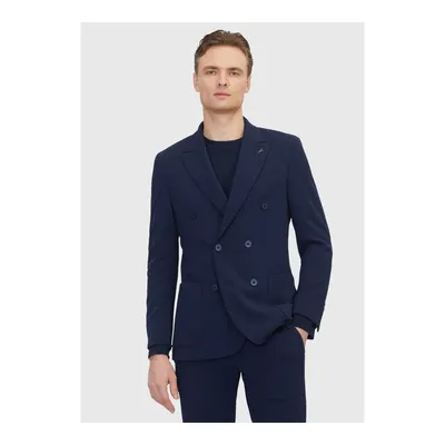 Lacivert Düz Comfort Fit Takım Elbise