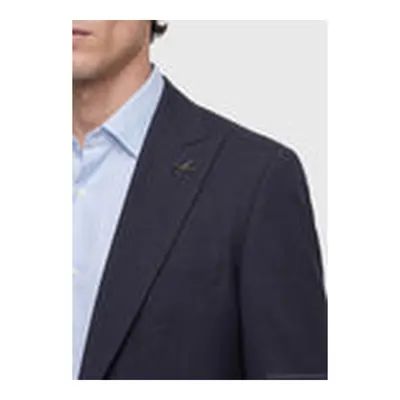 Lacivert Mikro Modern Fit Yün Karışımlı Takım Elbise