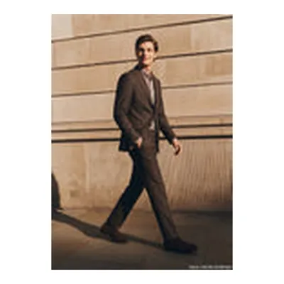 Kahverengi Desenli Zeroweight Slim Fit %100 Yün Takım Elbise