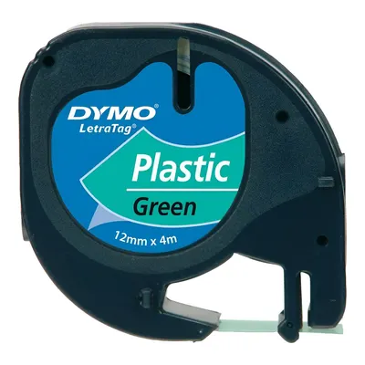 DYMO LetraTag Plastik 12 MM x 4 M Rulo Yeşil Etiket Bandı