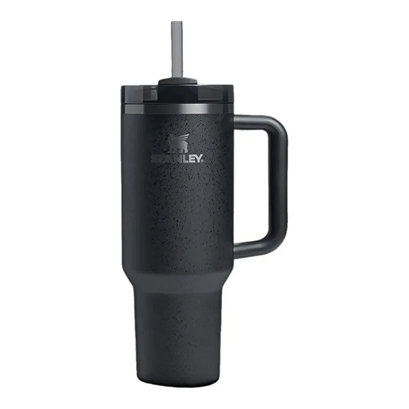 Stanley The Quencher Flowstate Tumbler Pipetli Termos Bardak 1,18L Black Moon, görsel 1