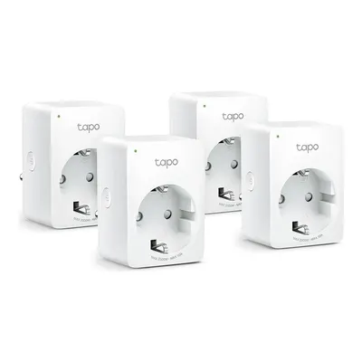 TP-LINK Tapo P100 (4-pack) | Akıllı Mini Wi-Fi Priz | Uzaktan Kontrol | Alexa/Google | Cihaz Paylaşımı | Zamanlama | Kolay Kurulum | Hub Gerektirmez