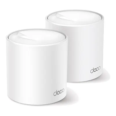 TP-LINK Deco X50 (2-Pack) | Wi-Fi 6 Mesh | AX3000 Mbps | Fiber Destekli | Çift Bant | Gigabit Port | 150 Cihaz | 460 m² Kapsama | WPA3 | Mobil Kurulum