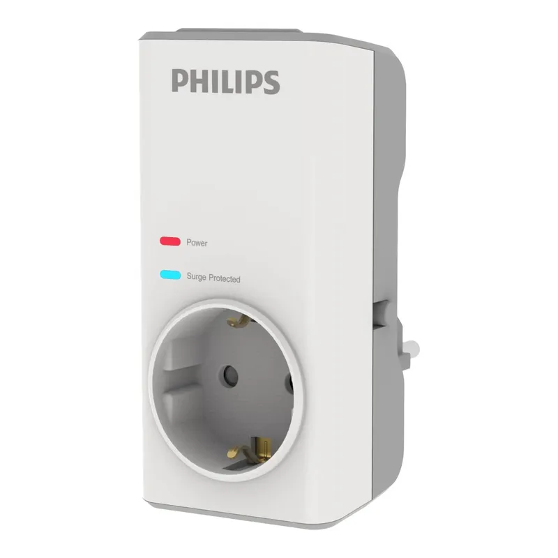 PHILIPS CHP7010W Tekli Akım Korumalı Priz Beyaz, görsel 1