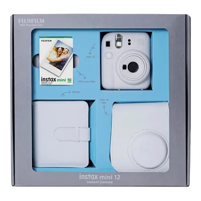 FUJIFILM Instax Mini 12 Bundle Box Anlık Fotoğraf Makinesi Kil Beyazı