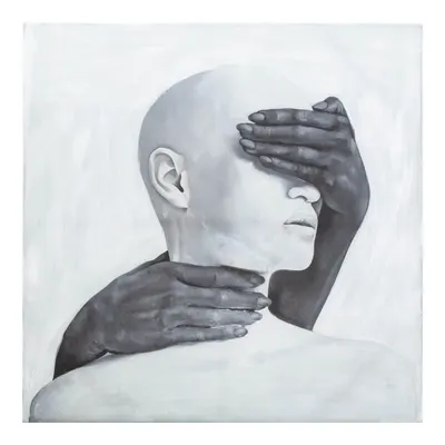 Abstract Women In White Yağlı Boya Tablo 120X120 CM