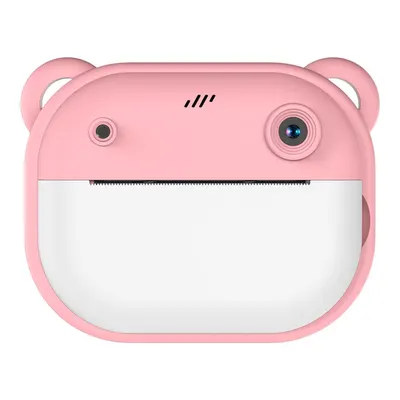 BOOD 1080P HD Oyunlu Baskılı Dijital Fotoğraf Makinesi Çocuk Termal Resim Kağıt Baskılı Yazıcı Kamera Makinesi Pembe