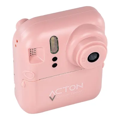 ACTON Şipşak Kağıt Baskılı Dijital Çocuk Fotoğraf Makinesi Pembe