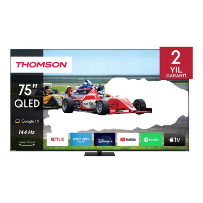 THOMSON 75QG7C14 75 inç 190 Ekran Uydu Alıcılı Google Smart Ultra HD 4K QLED Pro TV