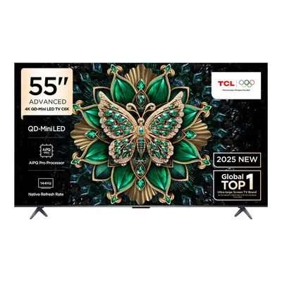 TCL 55C6K 55 inç 139 Ekran Uydu Alıcılı Smart Google 4K Premium QD-Mini LED TV