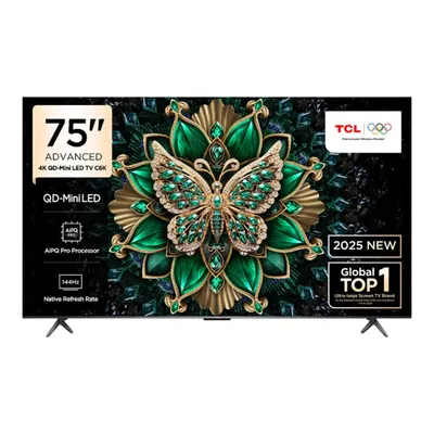 TCL 75C6K 75 inç 190 Ekran Uydu Alıcılı Smart Google 4K Premium QD-Mini LED TV