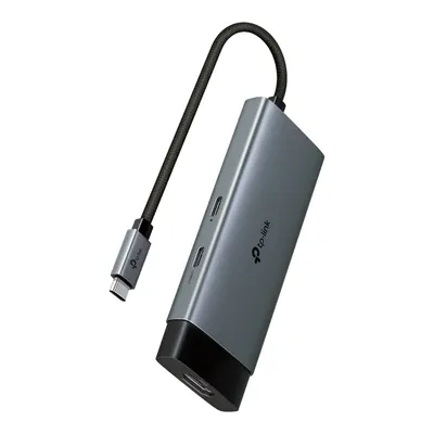 TP-LINK UH5020C | USB-C 5-in-1 Hub | 4K HDMI | 100W Şarj | 2 USB-A | 1 USB-C | Tak & Çalıştır | Windows/Mac/Linux & Mobile