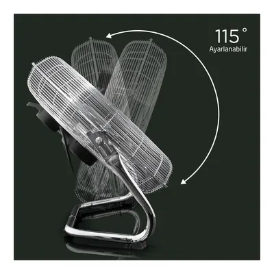 KOENIC KFF 45326/45322 Paslanmaz Çelik Yer Tipi Vantilatör (125 Watt)