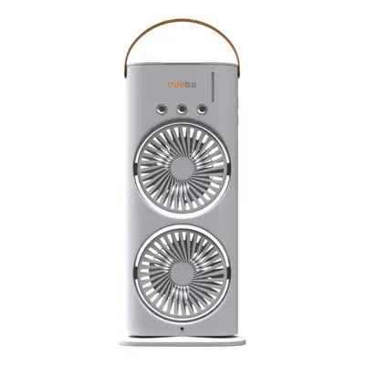 TRUEBO AirWind Buhar Püskürtmeli Kumandalı Dual Vantilatör Beyaz