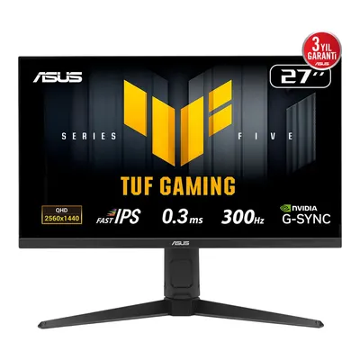 ASUS Tuf Gaming VG27AQML5A 27 inç 300Hz 0.3ms Fast IPS 2K Gaming Monitör Siyah