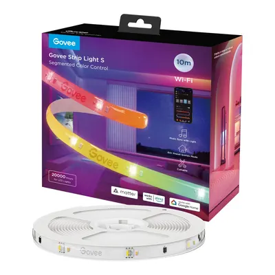 GOVEE RGBICW WiFi+BT Silikon Kaplamalı LED Şerit 10 m