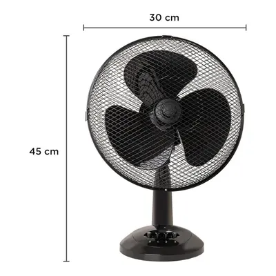 KOENIC KOTF 30326 Masaüstü Siyah Vantilatör (40 Watt)