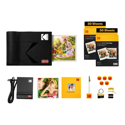 KODAK Mini 3 Era M300B Aksesuar Paketli Fotoğraf Yazıcısı Siyah