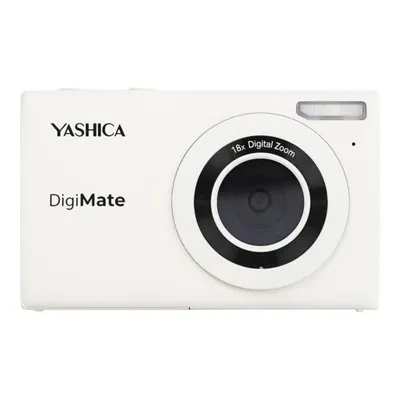 YASHICA Digimate 4K Video 18x Dijital Zoom Dijital Fotoğraf Makinesi Beyaz