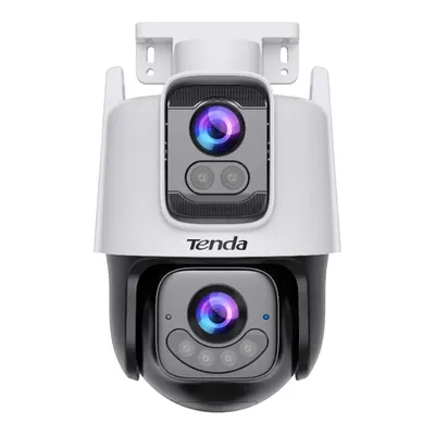 TENDA CH9 2K 6MP Wi-Fi Güvenlik Kamerası | Çift Lens | Geniş Açı + Zoom | AI Algılama | Renkli Gece Görüş | Çift Yönlü Ses | İç & Dış | Bulut & SD