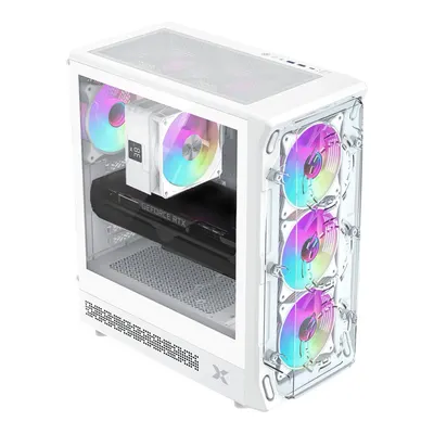 Xperion Styx AMD Ryzen 7 5700X Asus Prime A520M-R Asus RTX5060 Evo 8G 16GB DDR4 RAM 512GB M2 SSD 650W Fdos Gaming Masaüstü Bilgisayar Beyaz