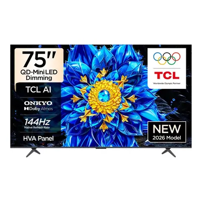 TCL 75P8L 75 inç 190 Ekran Uydu Alıcılı Smart 4K Premium Google QD MiniLED TV