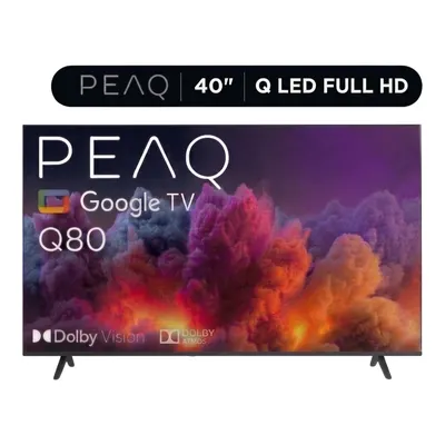 PEAQ 40Q80 40'' QLED Smart TV – Google İşletim Sistemli, Dahili Uydu Alıcılı Full HD QLED TV