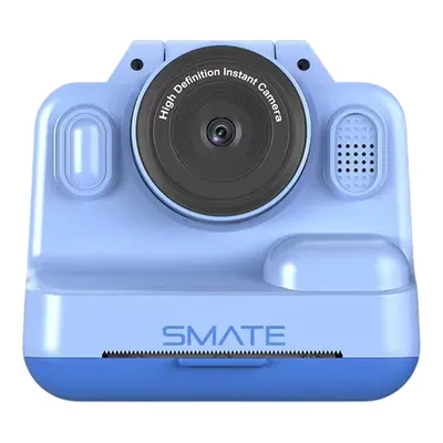 SMATE Anında Baskı 180° Dönebilen Lens Selfie Çocuk Kamerası Mavi