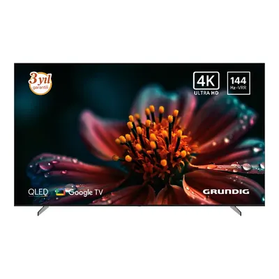 GRUNDIG 100 GQ 880 98 inç 249 Ekran Uydu Alıcılı Google TV Smart 4K Ultra HD 144 Hz QLED TV