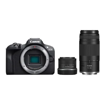 CANON EOS R100 + 18-45mm + 75-300 mm Lens Aynasız Fotoğraf Makinesi
