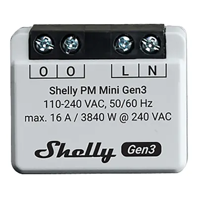 SHELLY PM Mini Gen Akıllı Wi-Fi ve Bluetooth 1 Kanal 16 A Akıllı Enerji Ölçüm Modülü