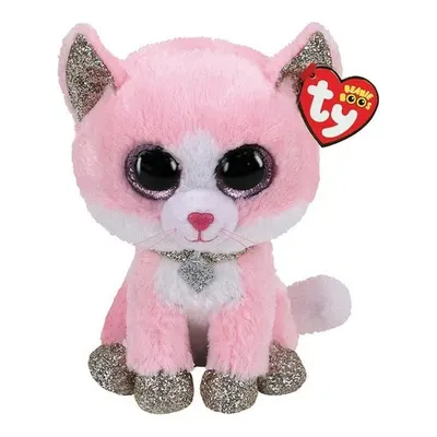 Ty Beanie Boo Fiona Pembe Kedi 15 cm
