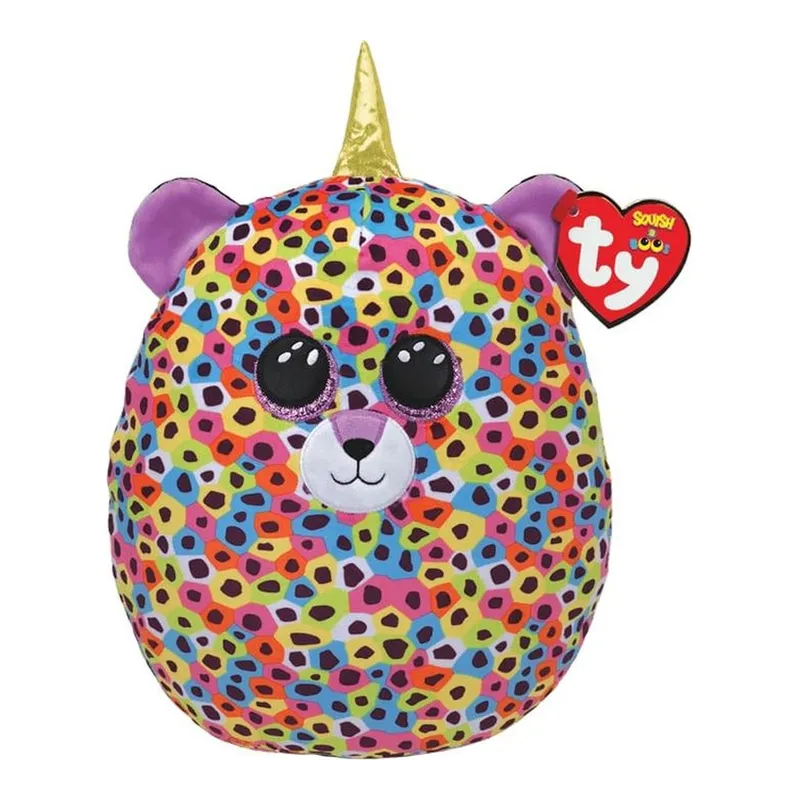 TY Giselle Çok Renkli Leopar Desenli Squishy 25 Cm, görsel 1