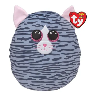 TY Kiki Gri Çizgili Kedi Squishy 25 Cm