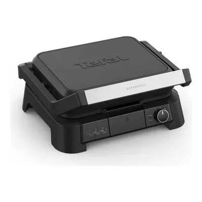 Tefal SuperGrill 3in1 6 Dilim Kapasiteli 2000 Watt Barbekü Izgara ve Tost Makinesi - Siyah