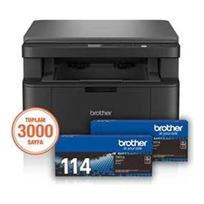 Brother DCP-L1632W-2T Çok Fonksiyonlu Kablosuz Mono Lazer Yazıcı + 1 Toner
