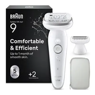 Braun SE9030 Silk-epil 9, Islak ve Kuru, Kalıcı Pürüzsüz Cilt Epilatör