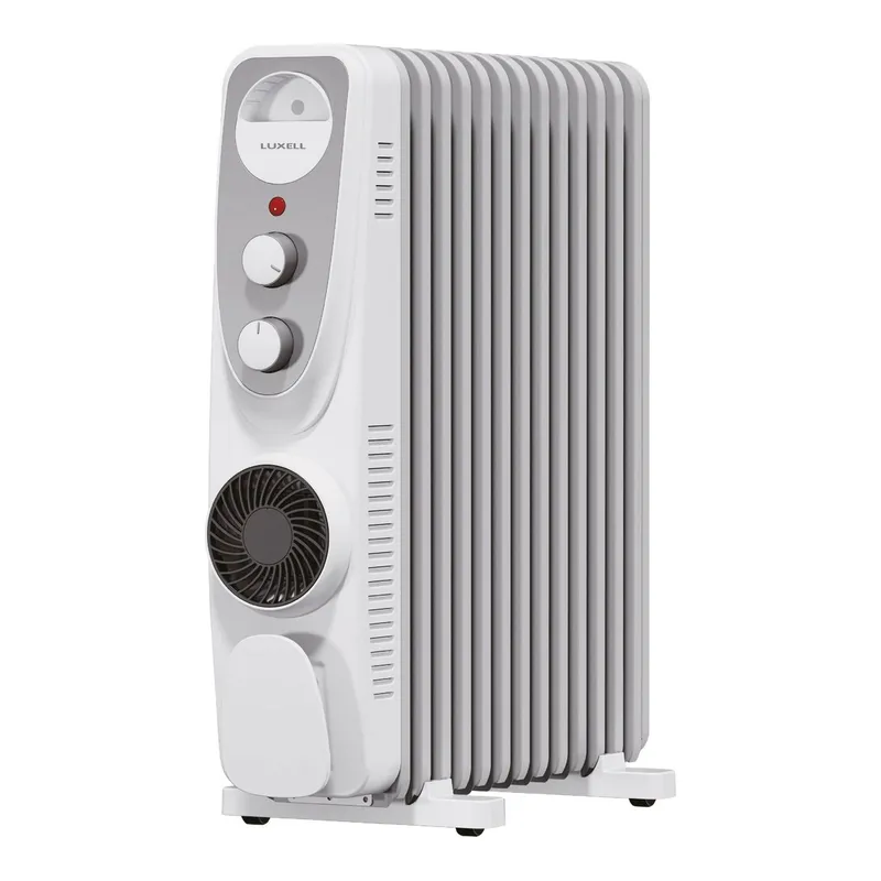 LUXELL LUX13-FP-WG 13 Dilim Turbo Fanlı 2900 W Yağlı Radyatör Beyaz, görsel 1