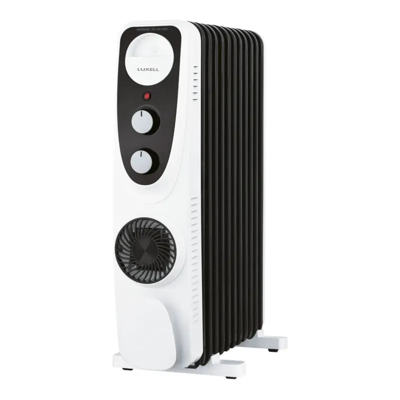 LUXELL LUX11-FP-BW 11 Dilim Turbo Fanlı 2700 W Yağlı Radyatör Siyah, görsel 1