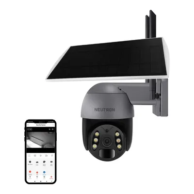 NEUTRON NTL-PT-10-4GWOS-3MP 4G Solar Güneş Enerjili IP Kamera Siyah