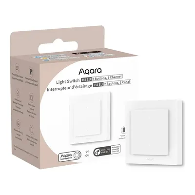 AQARA H2 2 Tuş-1 Kanal WS-K07D Apple Home Destekli Akıllı Işık Anahtarı
