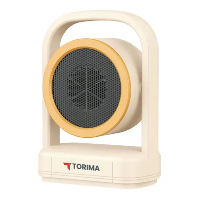 TORIMA HT-100 Taşınabilir Sessiz Hızlı Isıtma Kompakt Mini 500 W Fanlı Isıtıcı Bej